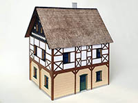 129-H060142c - H0 Umgebindehaus Bad Schandau 2 - Fertigmodell